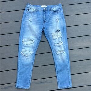 KanCan Light Blue Distressed Skinny Jeans Women's Size 30